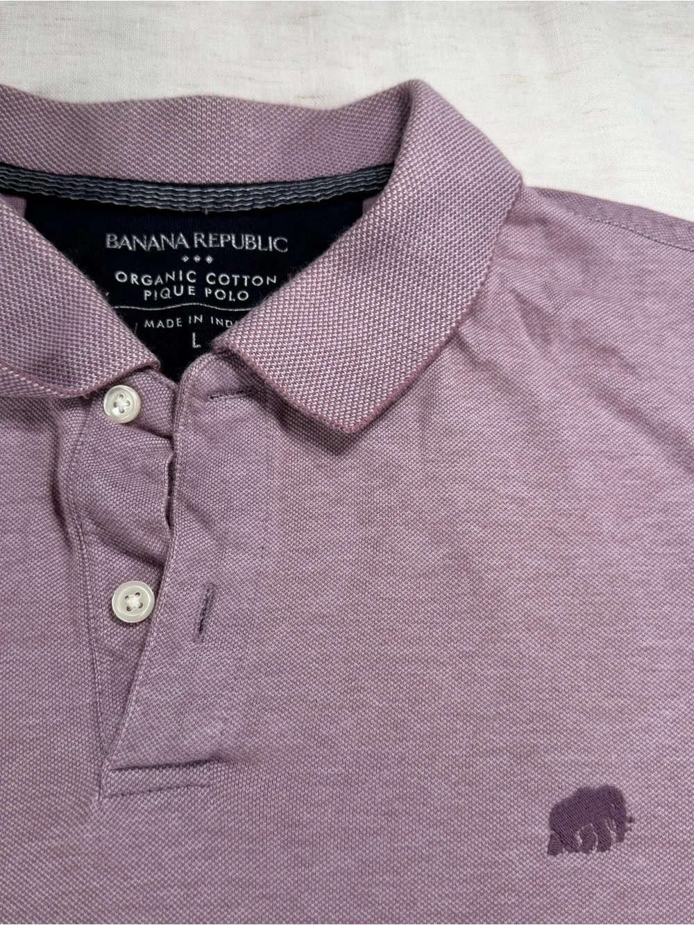 Banana Republic Men's Polo Shirt in Purple